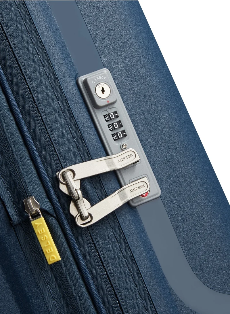 ديلسي _باريس حقيبة سفر كلافيل 83 سم بعجلات مزدوجة قابلة للتوسيع - أزرق جينز